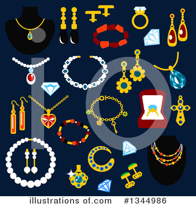 Royalty-Free (RF) Jewelry Clipart Illustration by Vector Tradition SM - Stock Sample #1344986