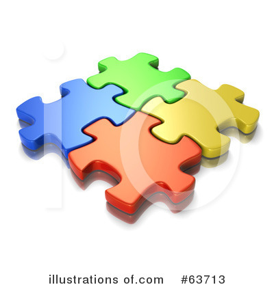 Royalty-Free (RF) Jigsaw Puzzle Clipart Illustration by Tonis Pan - Stock Sample #63713