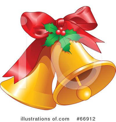 Royalty-Free (RF) Jingle Bells Clipart Illustration by Pushkin - Stock Sample #66912