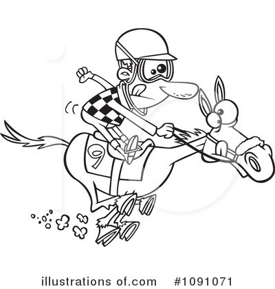 Horse Race Clipart #1091071 by toonaday