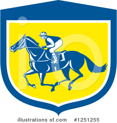 Horse Race Clipart #1251255 by patrimonio