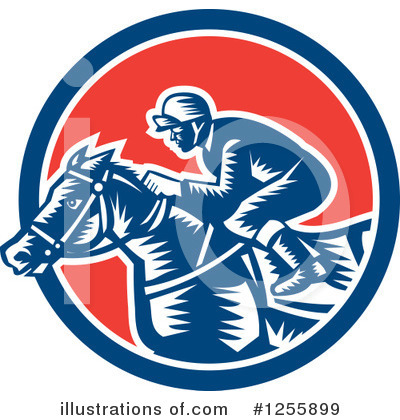 Horse Race Clipart #1255899 by patrimonio