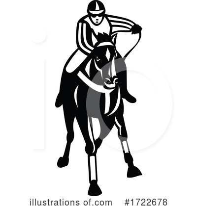 Horse Races Clipart #1722678 by patrimonio