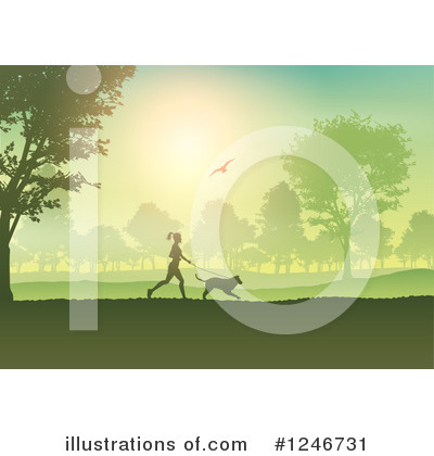 Royalty-Free (RF) Jogging Clipart Illustration by KJ Pargeter - Stock Sample #1246731