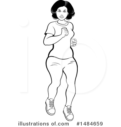 Royalty-Free (RF) Jogging Clipart Illustration by Lal Perera - Stock Sample #1484659