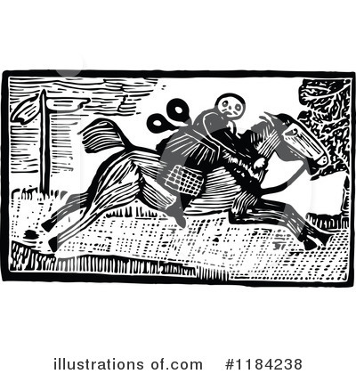 Horse Rider Clipart #1184238 by Prawny Vintage
