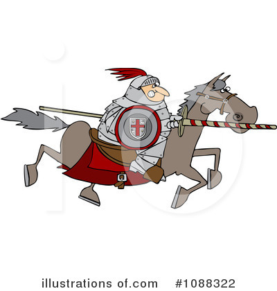 Royalty-Free (RF) Joust Clipart Illustration by djart - Stock Sample #1088322