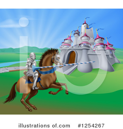 Royalty-Free (RF) Jousting Clipart Illustration by AtStockIllustration - Stock Sample #1254267