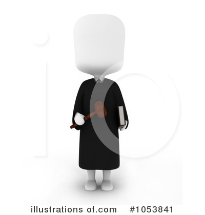 Royalty-Free (RF) Judge Clipart Illustration by BNP Design Studio - Stock Sample #1053841
