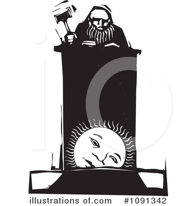 Royalty-Free (RF) Judge Clipart Illustration by xunantunich - Stock Sample #1091342