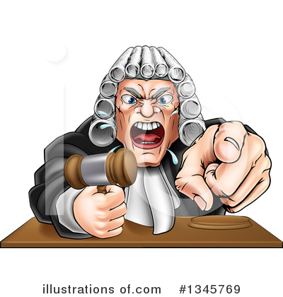 Judge Clipart #1345769 by AtStockIllustration