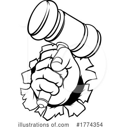 Royalty-Free (RF) Judge Clipart Illustration by AtStockIllustration - Stock Sample #1774354