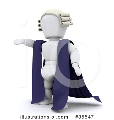 Royalty-Free (RF) Judge Clipart Illustration by KJ Pargeter - Stock Sample #35547