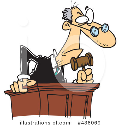Royalty-Free (RF) Judge Clipart Illustration by toonaday - Stock Sample #438069