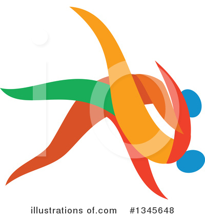 Royalty-Free (RF) Judo Clipart Illustration by patrimonio - Stock Sample #1345648