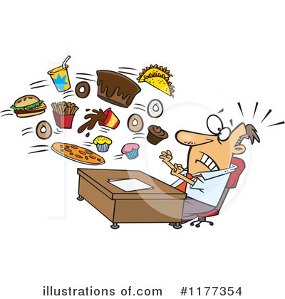 Royalty-Free (RF) Junk Food Clipart Illustration by toonaday - Stock Sample #1177354