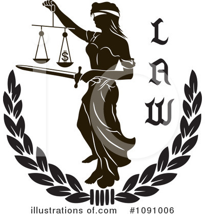 Scales Of Justice Clipart #1091006 by pauloribau