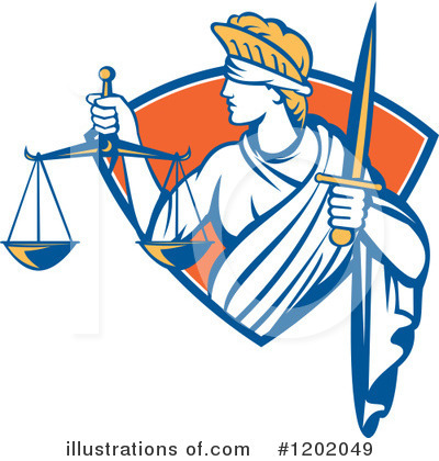 Lady Justice Clipart #1202049 by patrimonio