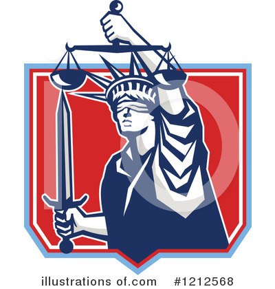 Royalty-Free (RF) Justice Clipart Illustration by patrimonio - Stock Sample #1212568