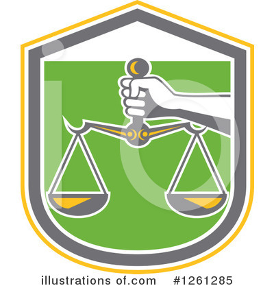 Scales Of Justice Clipart #1261285 by patrimonio