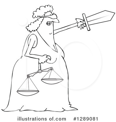 Royalty-Free (RF) Justice Clipart Illustration by djart - Stock Sample #1289081