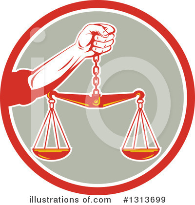 Scales Of Justice Clipart #1313699 by patrimonio