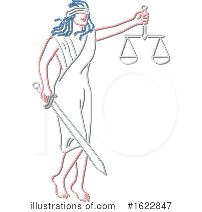Lady Justice Clipart #1622847 by patrimonio