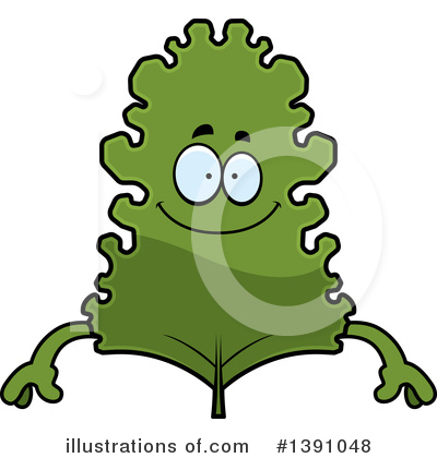 Royalty-Free (RF) Kale Mascot Clipart Illustration by Cory Thoman - Stock Sample #1391048