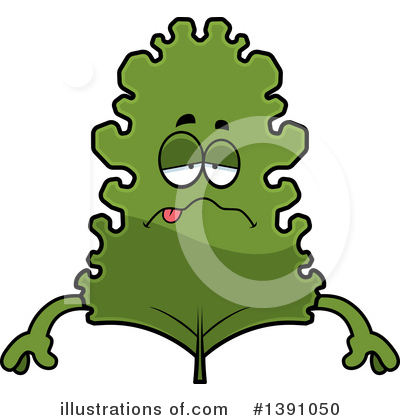 Kale Mascot Clipart #1391050 by Cory Thoman