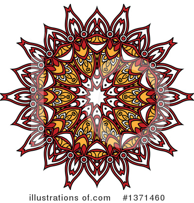Royalty-Free (RF) Kaleidoscope Flower Clipart Illustration by Vector Tradition SM - Stock Sample #1371460