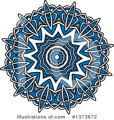 Kaleidoscope Flower Clipart #1373672 by Vector Tradition SM