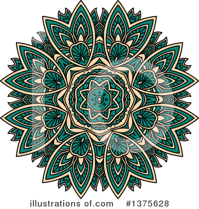 Royalty-Free (RF) Kaleidoscope Flower Clipart Illustration by Vector Tradition SM - Stock Sample #1375628