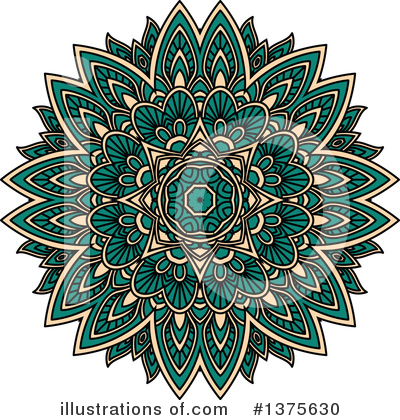 Royalty-Free (RF) Kaleidoscope Flower Clipart Illustration by Vector Tradition SM - Stock Sample #1375630