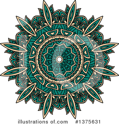 Royalty-Free (RF) Kaleidoscope Flower Clipart Illustration by Vector Tradition SM - Stock Sample #1375631