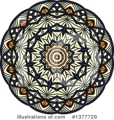Royalty-Free (RF) Kaleidoscope Flower Clipart Illustration by Vector Tradition SM - Stock Sample #1377720