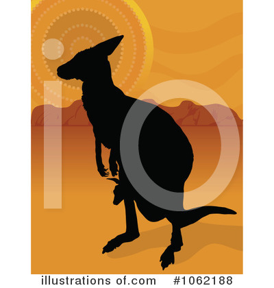 Kangaroo Clipart #1062188 by Maria Bell