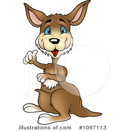 Royalty-Free (RF) Kangaroo Clipart Illustration by dero - Stock Sample #1097113