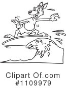 Kangaroo Clipart #1109979 by Dennis Holmes Designs