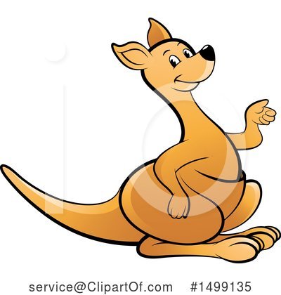 Royalty-Free (RF) Kangaroo Clipart Illustration by Lal Perera - Stock Sample #1499135
