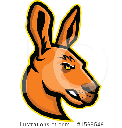 Royalty-Free (RF) Kangaroo Clipart Illustration by patrimonio - Stock Sample #1568549