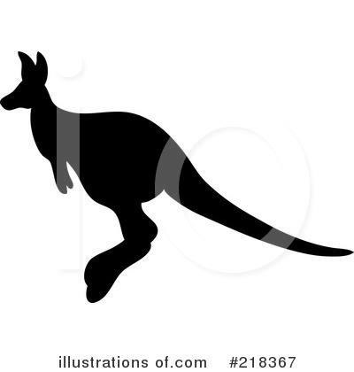 Royalty-Free (RF) Kangaroo Clipart Illustration by Pams Clipart - Stock Sample #218367