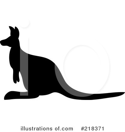 Royalty-Free (RF) Kangaroo Clipart Illustration by Pams Clipart - Stock Sample #218371