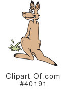 Kangaroo Clipart #40191 by Dennis Holmes Designs