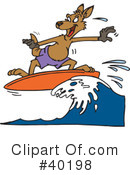 Kangaroo Clipart #40198 by Dennis Holmes Designs