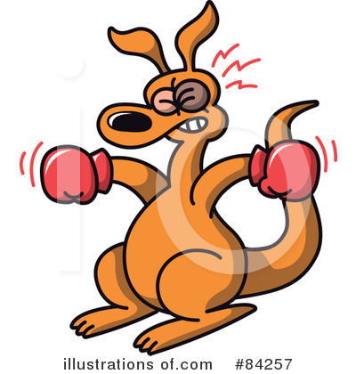 Royalty-Free (RF) Kangaroo Clipart Illustration by Zooco - Stock Sample #84257