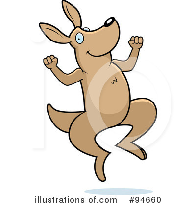 Royalty-Free (RF) Kangaroo Clipart Illustration by Cory Thoman - Stock Sample #94660