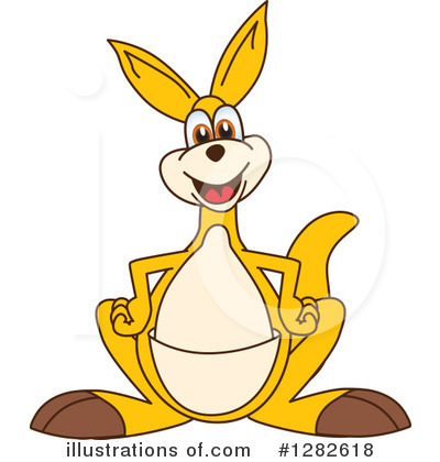 Kangaroo Mascot Clipart #1282618 by Mascot Junction