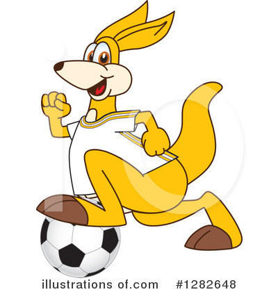 Kangaroo Mascot Clipart #1282648 by Mascot Junction
