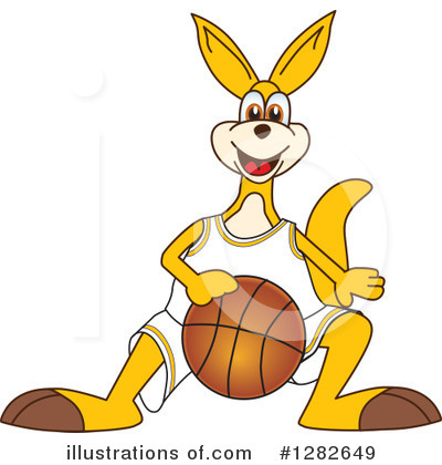 Kangaroo Mascot Clipart #1282649 by Mascot Junction