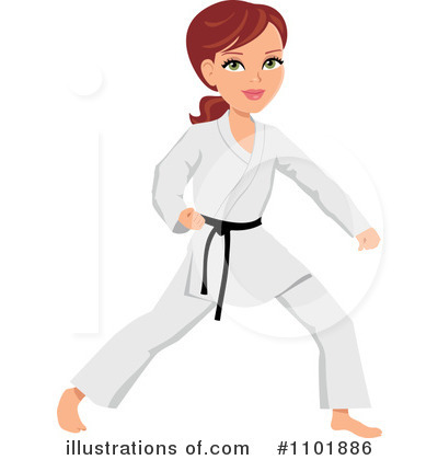 Royalty-Free (RF) Karate Clipart Illustration by Monica - Stock Sample #1101886